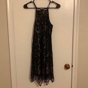 Semi formal black lace dress